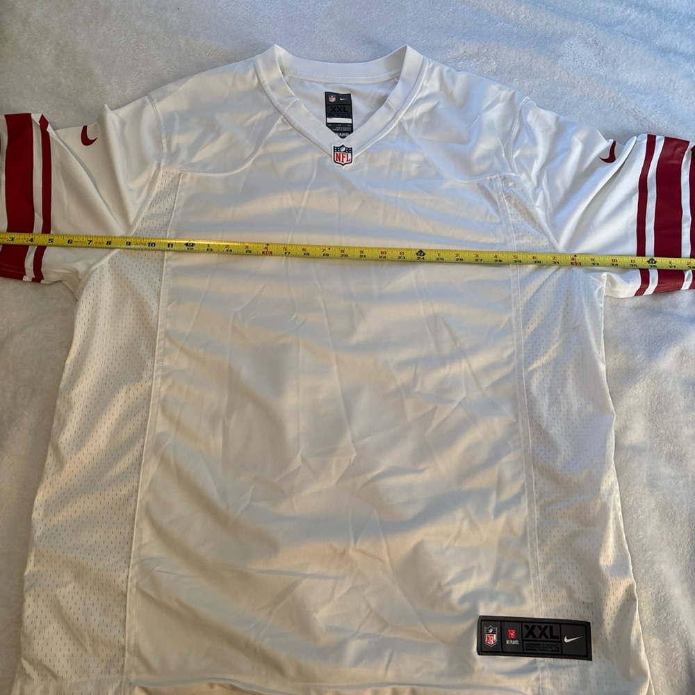 NFL Men's White and Red New York Giants Blank Team Jersey Men’s Size XxL NWOT